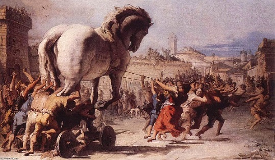 La entrada del caballo en Troya